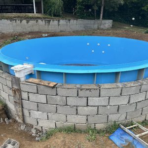 okrugli montazni bazen po meri